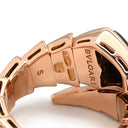 ブルガリ BVLGARI セルペンティ ヴァイパー シングルコイル ブラック×ピンクゴールド K18PG ダイヤモンド オニキス 14037 リング 指輪 ダイヤ オニキス 10号