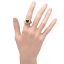 ブルガリ BVLGARI セルペンティ ヴァイパー シングルコイル ブラック×ピンクゴールド K18PG ダイヤモンド オニキス 14037 リング 指輪 ダイヤ オニキス 10号