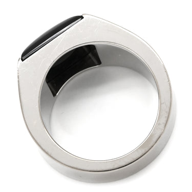 カルティエ Cartier タンクマックス ホワイトゴールド×ブラック K18WG オニキス #57 リング 指輪 黒 Au750 18K 18金 オニキス 幅広 スクエア 17号