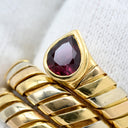 ブルガリ BVLGARI トゥボガス イエローゴールドXピンクゴールドXホワイトゴールド K18YG K18PG K18WG トルマリン リング 指輪 3カラー 750 18K 18金 14.5号