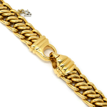 ミキモト MIKIMOTO ゴールドチェーンネックレス イエローゴールド K18YG K18WG ダイヤモンド ネックレス MIKIMOTO Au750 18K 18金 YG Wellendorff ダイヤ Wチャーム付き