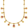 ショーメ CHAUMET アノー ルビー サファイア レッド×オレンジ×イエロー×イエローゴールド K18YG ルビー サファイア ネックレス 18K 18金 750