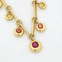 ショーメ CHAUMET アノー ルビー サファイア レッド×オレンジ×イエロー×イエローゴールド K18YG ルビー サファイア ネックレス 18K 18金 750