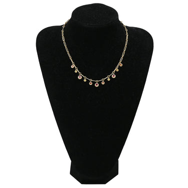ショーメ CHAUMET アノー ルビー サファイア レッド×オレンジ×イエロー×イエローゴールド K18YG ルビー サファイア ネックレス 18K 18金 750
