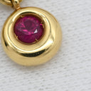 ショーメ CHAUMET アノー ルビー サファイア レッド×オレンジ×イエロー×イエローゴールド K18YG ルビー サファイア ネックレス 18K 18金 750