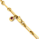 ショーメ CHAUMET アノー ルビー サファイア レッド×オレンジ×イエロー×イエローゴールド K18YG ルビー サファイア ネックレス 18K 18金 750