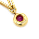 ショーメ CHAUMET アノー ルビー サファイア レッド×オレンジ×イエロー×イエローゴールド K18YG ルビー サファイア ネックレス 18K 18金 750