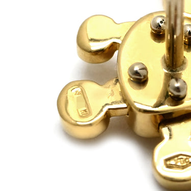 ポメラート Pomellato オルセット ピアス クマモチーフ イエローゴールド K18YG ピアス Au750 18K 18金 YG キャッチ他社品