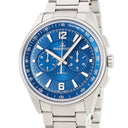 腕時計 ジャガールクルト JAEGER LECOULTRE ポラリス クロノグラフ Q9028180 842.8.C1.S 自動巻き メンズ ブルー 青 タキメーター
