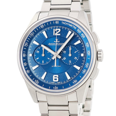 腕時計 ジャガールクルト JAEGER LECOULTRE ポラリス クロノグラフ Q9028180 842.8.C1.S 自動巻き メンズ ブルー 青 タキメーター