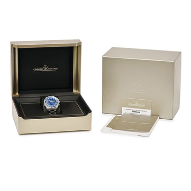 腕時計 ジャガールクルト JAEGER LECOULTRE ポラリス クロノグラフ Q9028180 842.8.C1.S 自動巻き メンズ ブルー 青 タキメーター