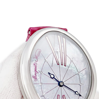 腕時計 ブレゲ BREGUET クイーン オブ ネイプルズ 8967ST/GI/986 自動巻き レディース ブルー シェル 卵型 青針