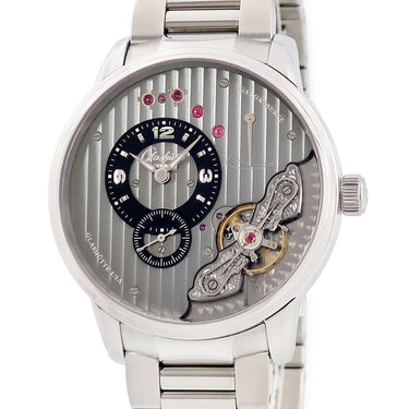 腕時計 グラスヒュッテ オリジナル GLASHUTTE ORIGINAL パノインバース XL 1-66-06-04-22-14 手巻き メンズ OH済 オフセンター オープンハート