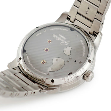 腕時計 グラスヒュッテ オリジナル GLASHUTTE ORIGINAL パノインバース XL 1-66-06-04-22-14 手巻き メンズ OH済 オフセンター オープンハート