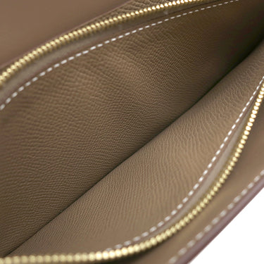 エルメス HERMES コンスタンス トゥーゴー エトゥープ ヴォーエプソン 長財布 ゴールド金具 グレージュ
