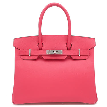 エルメス HERMES バーキン30 ローズエクストリーム ヴォーエプソン ハンドバッグ シルバー金具 2025年製