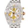 腕時計 ブライトリング BREITLING クロノギャラクティック ビコロ B13358 B154A97PA 自動巻き メンズ K18YG×SS コンビ 白 シェル