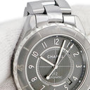 腕時計 シャネル CHANEL J12 クロマティック 41mm H2934 自動巻き メンズ グレー 逆回転防止ベゼル デイト アラビア