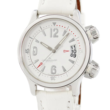 腕時計 ジャガールクルト JAEGER LECOULTRE マスター コンプレッサー Q1728420 148.8.60 自動巻き メンズ ホワイト デイト インナー回転ベゼル