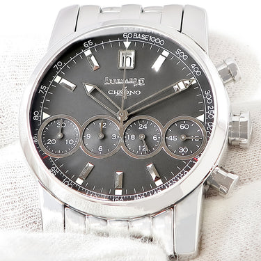 腕時計 エベラール Eberhard クロノ4 31041 自動巻き メンズ ブラック 黒 クロノグラフ デイト タキメーター スモールセコンド