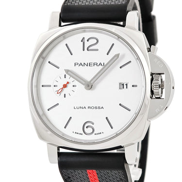 腕時計 パネライ PANERAI ルミノール ドゥエ ルナ ロッサ PAM01381 Z番 自動巻き メンズ Z番 ホワイト スモールセコンド デイト