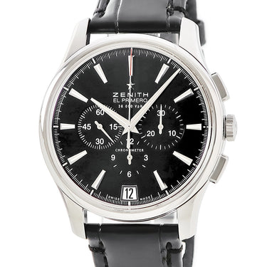 腕時計 ゼニス ZENITH キャプテン エル プリメロ クロノグラフ 03.2110.400/21.C493 自動巻き メンズ スモールセコンド デイト