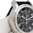 腕時計 エルメス HERMES クリッパー クロノグラフ CP1.910.330 自動巻き メンズ デイト ブラック 黒 スモールセコンド