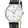 腕時計 ノモス NOMOS タンジェント TN174W2 手巻き メンズ OH済 スモールセコンド 青針 アラビア バー シースルーバック