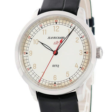 腕時計 ジャンリシャール JEANRICHARD ロンド 1681 60300-11-711-AA6 自動巻き メンズ 新品同様 アイボリー ヴィンテージ風 限定24本