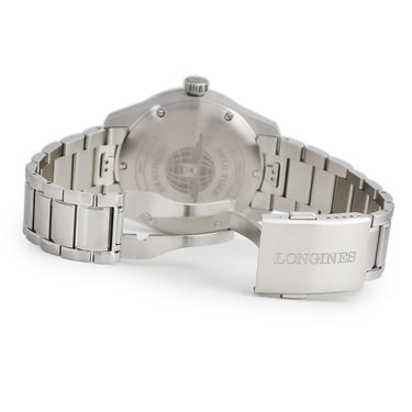 腕時計 ロンジン LONGINES スピリット ズールータイム L3.812.4.63.6 自動巻き メンズ デイト ブラック グリーン 回転ベゼル GMT
