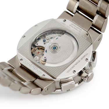 腕時計 ショーメ CHAUMET クラスワン クロノグラフ XXL W17690-45A 自動巻き メンズ シルバー ブルー 逆回転防止ベゼル デイト