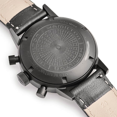 腕時計 ハミルトン HAMILTON アメリカン クラシック イントラマティック オート クロノ H38446730 自動巻き メンズ ブラック PVD 黒