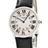 腕時計 カルティエ Cartier ロンド ルイ カルティエ LM W1528051 手巻き メンズ Pt950無垢 ローマン ギョウシェ 青針