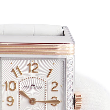 腕時計 ジャガールクルト JAEGER LECOULTRE グランドレベルソ レディ ウルトラスリム Q3224420 268.D.86 手巻き レディース OH済 K18PG×SS