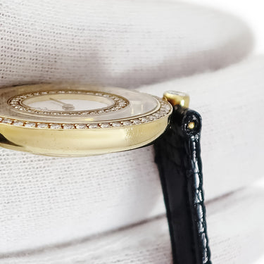 腕時計 ショパール CHOPARD ハッピーダイヤモンド 20/4292-24 クオーツ レディース K18YG無垢 純正ダイヤ&カラーストーン ムービング