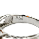 ノンブランド NON BRAND ファイアオパール 1.506ct ダイヤ デザインリング プラチナシルバー Pt900 オパール ダイヤモンド リング 指輪 カボションカット 1石 1粒 遊色 14号