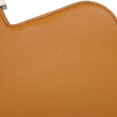 エルメス HERMES コンスタンス3 ミニ ミロワール トフィ ヴォーエプソン ショルダーバッグ シルバー金具 新品 未使用 茶 2024年製