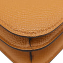 エルメス HERMES コンスタンス3 ミニ ミロワール トフィ ヴォーエプソン ショルダーバッグ シルバー金具 新品 未使用 茶 2024年製