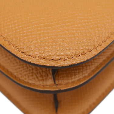 エルメス HERMES コンスタンス3 ミニ ミロワール トフィ ヴォーエプソン ショルダーバッグ シルバー金具 新品 未使用 茶 2024年製
