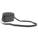 グッチ GUCCI GGスプリーム メッセンジャーバッグ 768391 グレー×ブラック GGスプリームキャンバス レザー ショルダーバッグ マットシルバー金具 PVCコーティング