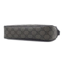 グッチ GUCCI GGスプリーム メッセンジャーバッグ 768391 グレー×ブラック GGスプリームキャンバス レザー ショルダーバッグ マットシルバー金具 PVCコーティング