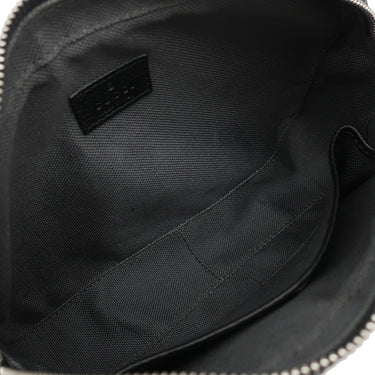グッチ GUCCI GGスプリーム メッセンジャーバッグ 768391 グレー×ブラック GGスプリームキャンバス レザー ショルダーバッグ マットシルバー金具 PVCコーティング