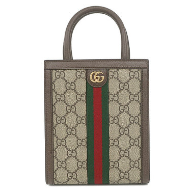 グッチ GUCCI GGスプリーム ミニトート 772317 ベージュ×エボニー GGスプリームキャンバス 2WAYバッグ ゴールド金具 ハンドバッグ ショルダー
