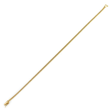 喜平 KIHEI アンクレット K18 23.2cm 5.2g 6面ダブル Ｗ イエローゴールド K18YG ブレスレット 造幣局検定マーク※ショッピングローン対応していません