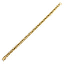 喜平 KIHEI K18 18金 20.2cm 20.1g 6面 ダブル Ｗ イエローゴールド K18YG ブレスレット 造幣局検定マーク ※ショッピングローン対応していません
