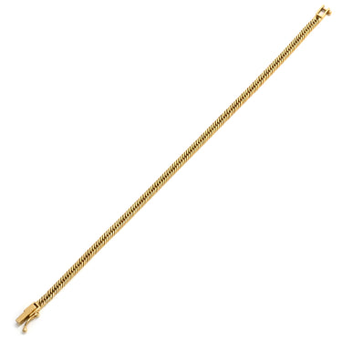 喜平 KIHEI K18 18金 16.2cm 4.7g 12面トリプル イエローゴールド K18YG ブレスレット 造幣局検定マーク ※ショッピングローン対応していません