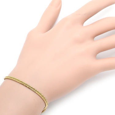 喜平 KIHEI K18 18金 16.2cm 4.7g 12面トリプル イエローゴールド K18YG ブレスレット 造幣局検定マーク ※ショッピングローン対応していません