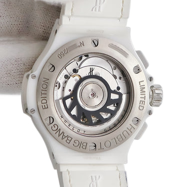 腕時計 ウブロ HUBLOT ビッグバン ホワイトゼブラ クロノグラフ 341.HW.7517.VR.1975 自動巻き メンズ 純正ダイヤ 限定
