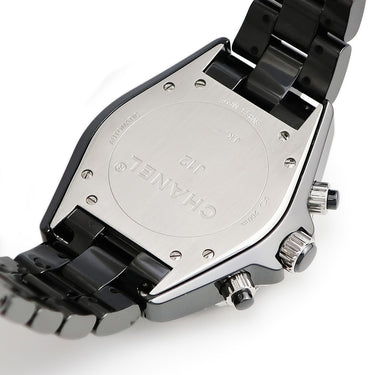 腕時計 シャネル CHANEL J12 クロノグラフ H2419 自動巻き メンズ 純正ダイヤ ブラック セラミック スモールセコンド