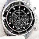 腕時計 シャネル CHANEL J12 クロノグラフ H2419 自動巻き メンズ 純正ダイヤ ブラック セラミック スモールセコンド